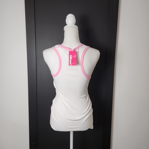 DOLLHOUSE RAZOR BACK T-SHIRT " YOU USED TO CALL ME ON MY SHELL PHONE" SZ MEDIUM - Picture 5 of 5